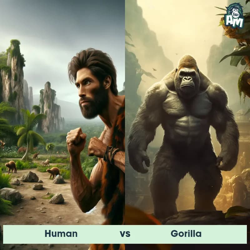 Human vs Gorilla - Animal Matchup Human vs Gorilla - Animal Matchup