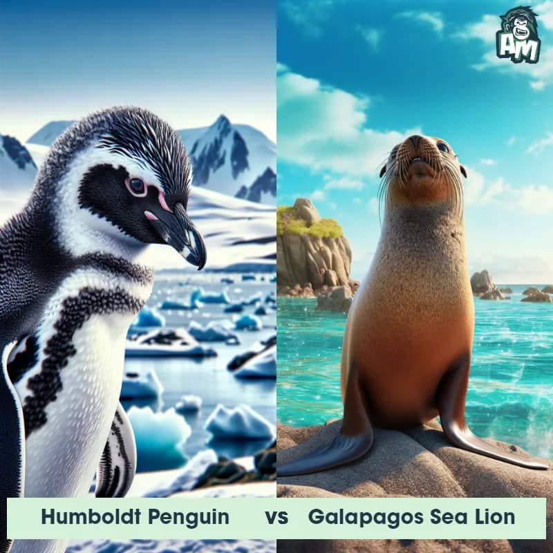 Humboldt Penguin vs Galapagos Sea Lion - Animal Matchup Humboldt Penguin vs Galapagos Sea Lion - Animal Matchup
