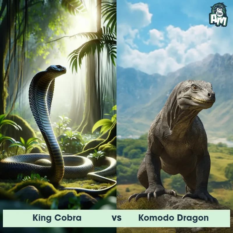 King Cobra vs Komodo Dragon - Animal Matchup King Cobra vs Komodo Dragon - Animal Matchup