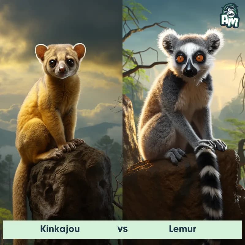 Kinkajou vs Lemur - Animal Matchup Kinkajou vs Lemur - Animal Matchup