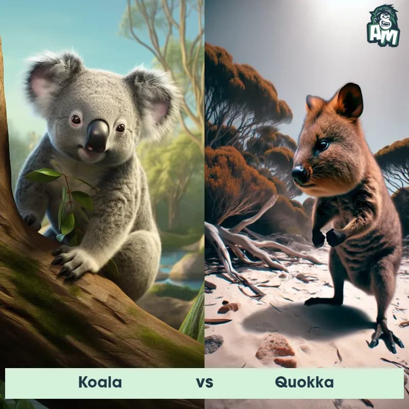 Koala vs Quokka - Animal Matchup Koala vs Quokka - Animal Matchup