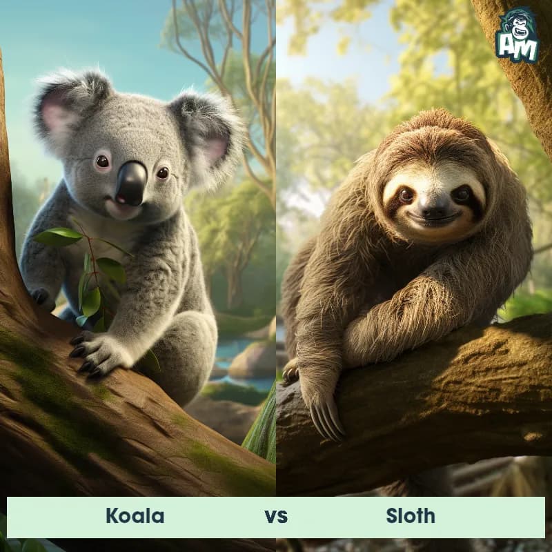 Koala vs Sloth - Animal Matchup Koala vs Sloth - Animal Matchup