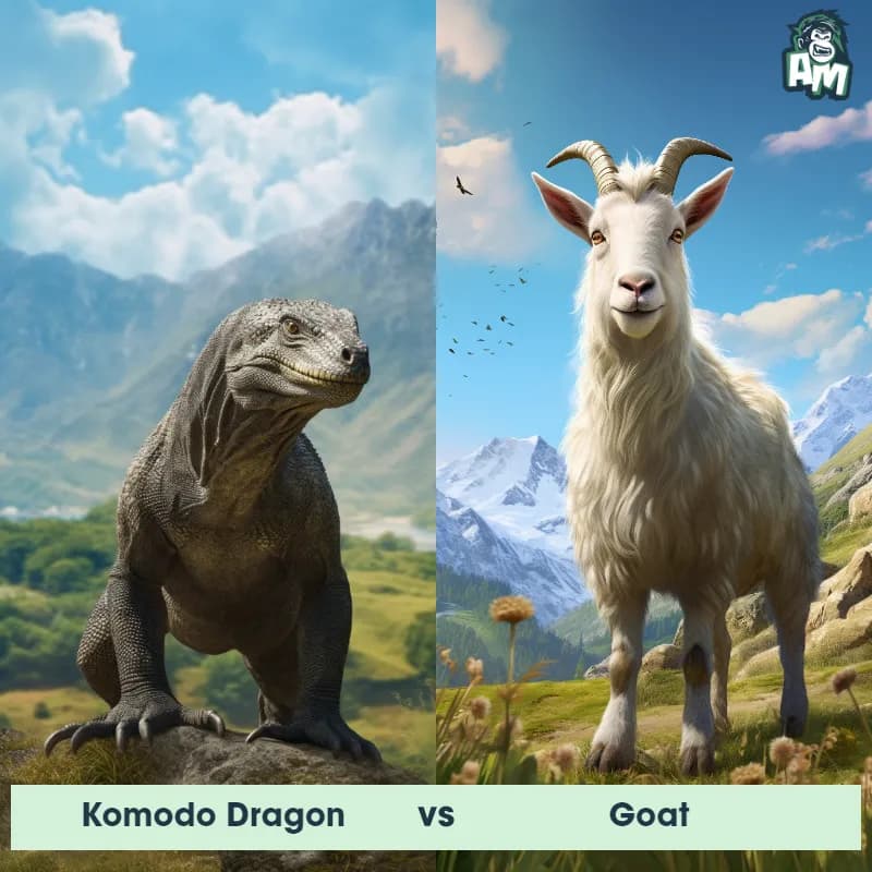 Komodo Dragon vs Goat - Animal Matchup Komodo Dragon vs Goat - Animal Matchup