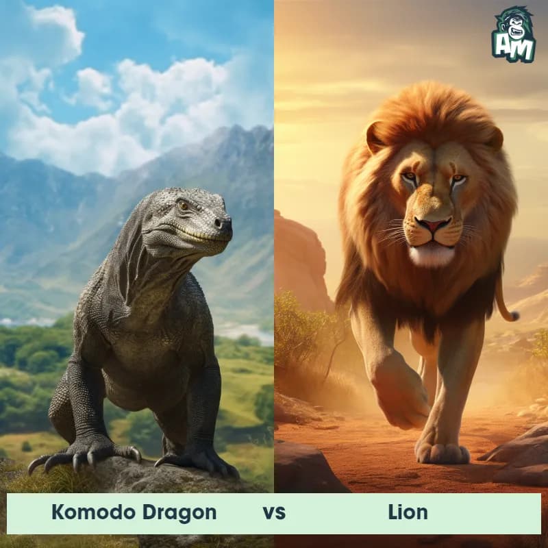 Komodo Dragon vs Lion - Animal Matchup Komodo Dragon vs Lion - Animal Matchup