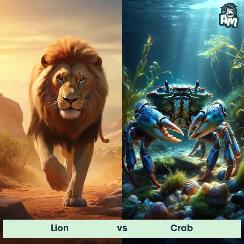 Lion vs Crab - Animal Matchup Lion vs Crab - Animal Matchup