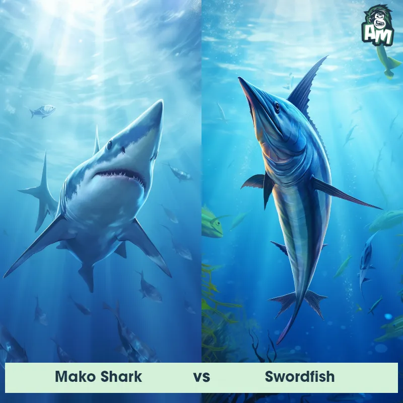 Mako Shark vs Swordfish - Animal Matchup Mako Shark vs Swordfish - Animal Matchup