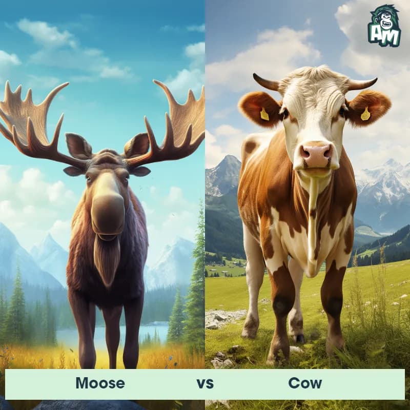 Moose vs Cow - Animal Matchup Moose vs Cow - Animal Matchup