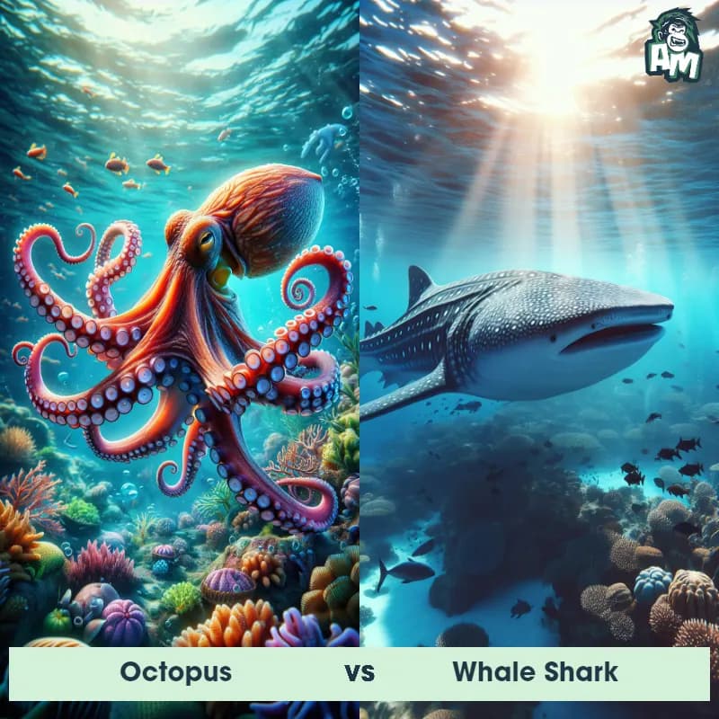 Octopus vs Whale Shark - Animal Matchup Octopus vs Whale Shark - Animal Matchup