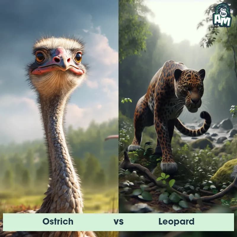 Ostrich vs Leopard - Animal Matchup Ostrich vs Leopard - Animal Matchup