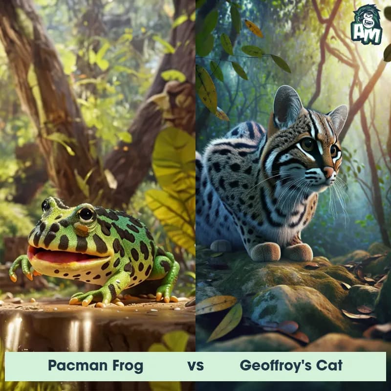 Pacman Frog vs Geoffroy's Cat - Animal Matchup Pacman Frog vs Geoffroy's Cat - Animal Matchup