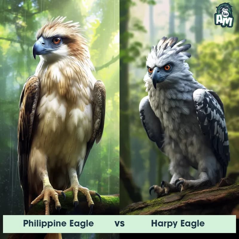 Philippine Eagle vs Harpy Eagle - Animal Matchup Philippine Eagle vs Harpy Eagle - Animal Matchup