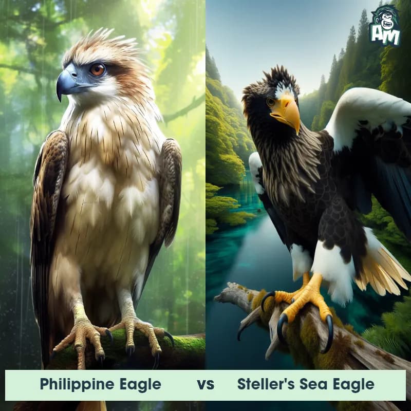 Philippine Eagle vs Steller's Sea Eagle - Animal Matchup Philippine Eagle vs Steller's Sea Eagle - Animal Matchup