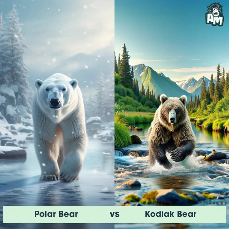 Polar Bear vs Kodiak Bear - Animal Matchup Polar Bear vs Kodiak Bear - Animal Matchup