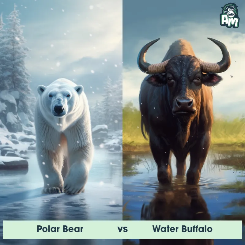 Polar Bear vs Water Buffalo - Animal Matchup Polar Bear vs Water Buffalo - Animal Matchup