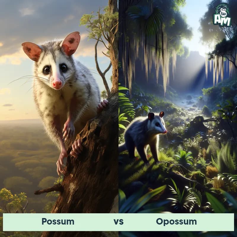 Possum vs Opossum - Animal Matchup Possum vs Opossum - Animal Matchup
