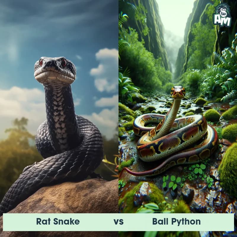 Rat Snake vs Ball Python - Animal Matchup Rat Snake vs Ball Python - Animal Matchup
