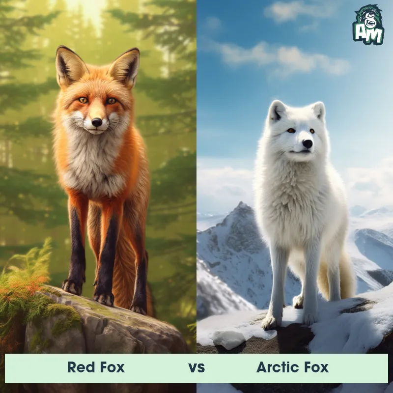 Red Fox vs Arctic Fox - Animal Matchup Red Fox vs Arctic Fox - Animal Matchup