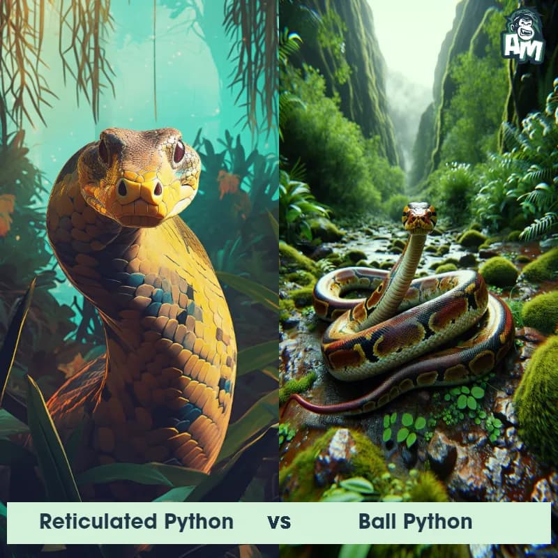 Reticulated Python vs Ball Python - Animal Matchup Reticulated Python vs Ball Python - Animal Matchup