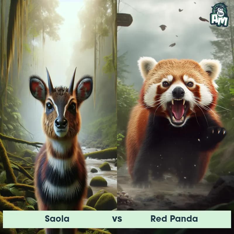 Saola vs Red Panda - Animal Matchup Saola vs Red Panda - Animal Matchup