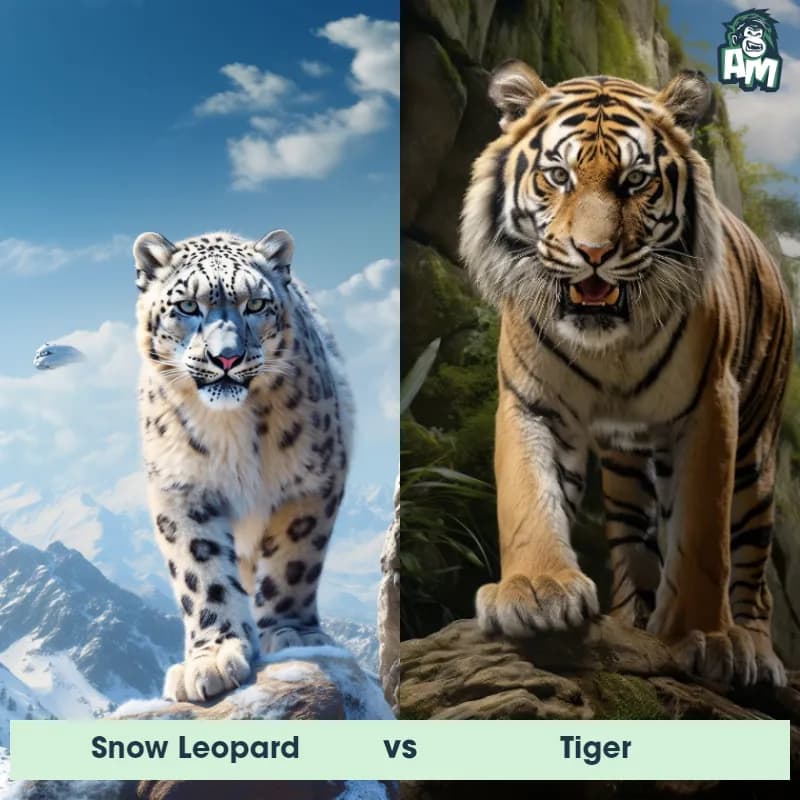 Snow Leopard vs Tiger - Animal Matchup Snow Leopard vs Tiger - Animal Matchup