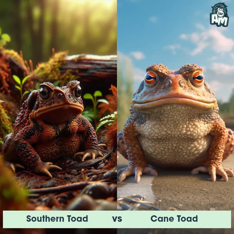 Southern Toad vs Cane Toad - Animal Matchup Southern Toad vs Cane Toad - Animal Matchup