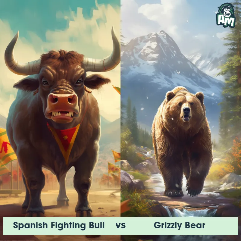 Spanish Fighting Bull vs Grizzly Bear - Animal Matchup Spanish Fighting Bull vs Grizzly Bear - Animal Matchup