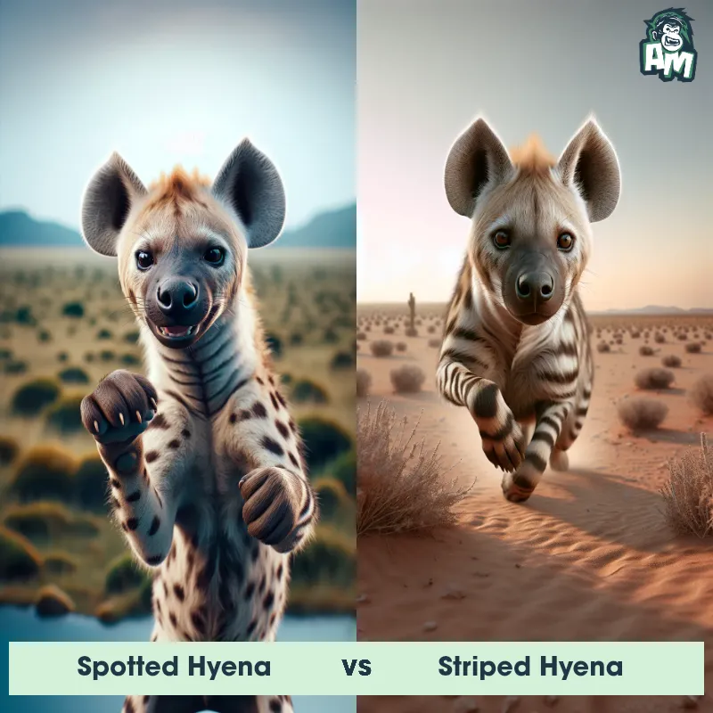 Spotted Hyena vs Striped Hyena - Animal Matchup Spotted Hyena vs Striped Hyena - Animal Matchup