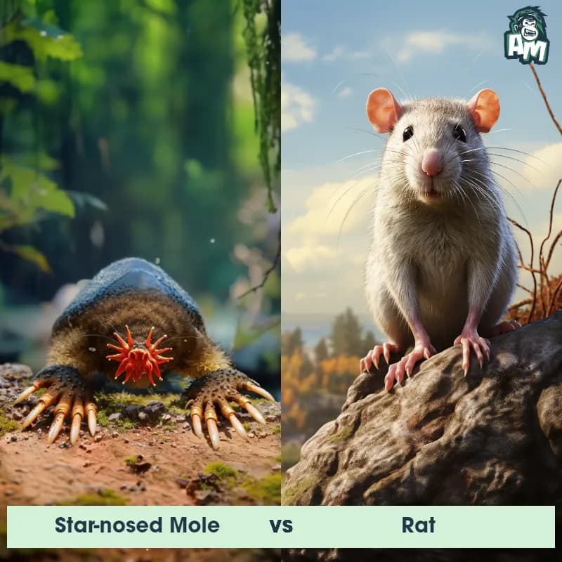 Star-Nosed Mole vs Rat - Animal Matchup Star-Nosed Mole vs Rat - Animal Matchup