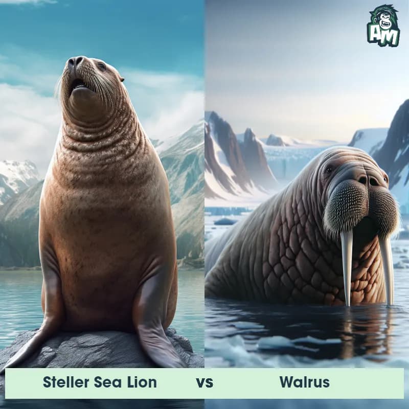 Steller Sea Lion vs Walrus - Animal Matchup Steller Sea Lion vs Walrus - Animal Matchup