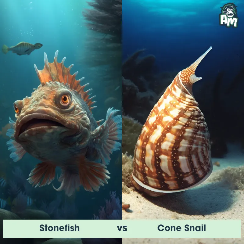 Stonefish vs Cone Snail - Animal Matchup Stonefish vs Cone Snail - Animal Matchup