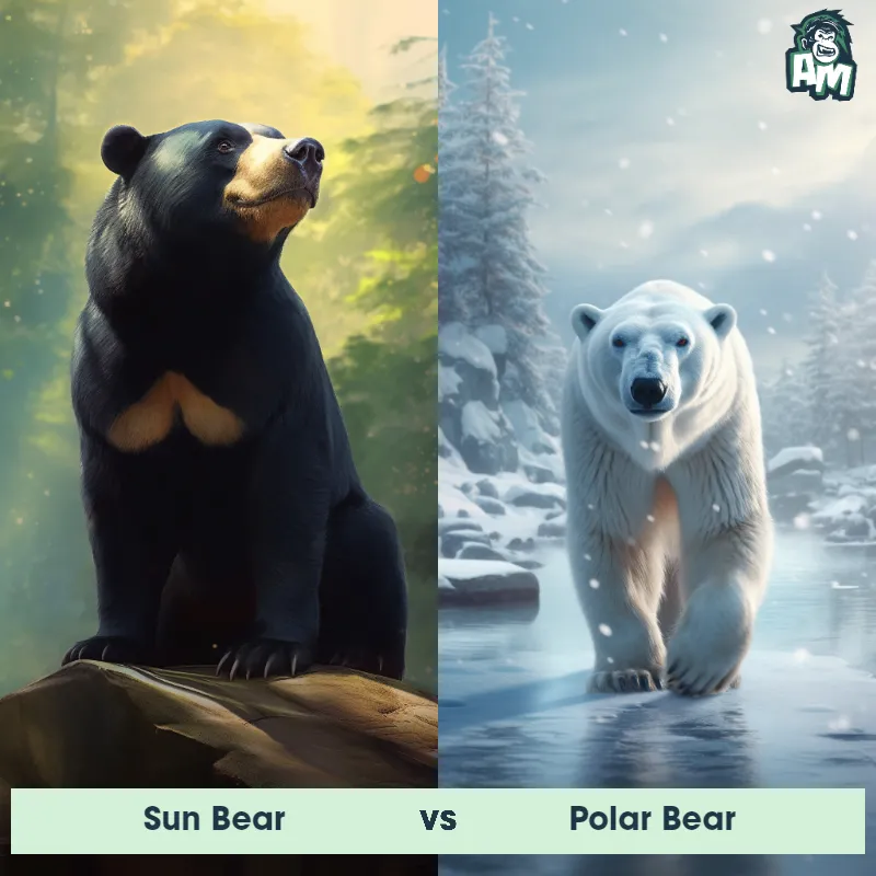 Sun Bear vs Polar Bear - Animal Matchup Sun Bear vs Polar Bear - Animal Matchup