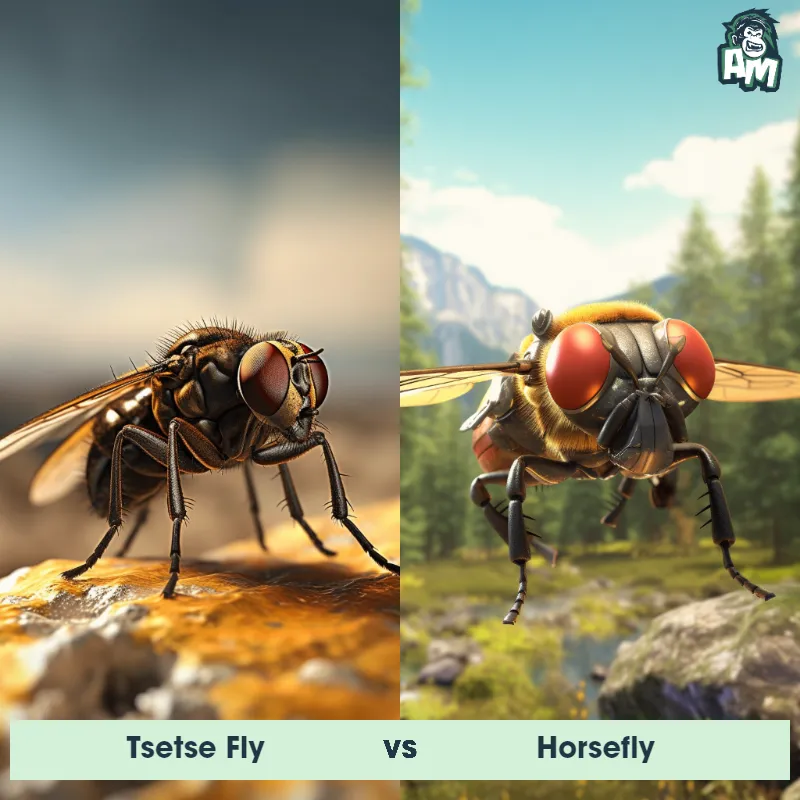 Tsetse Fly vs Horsefly - Animal Matchup Tsetse Fly vs Horsefly - Animal Matchup