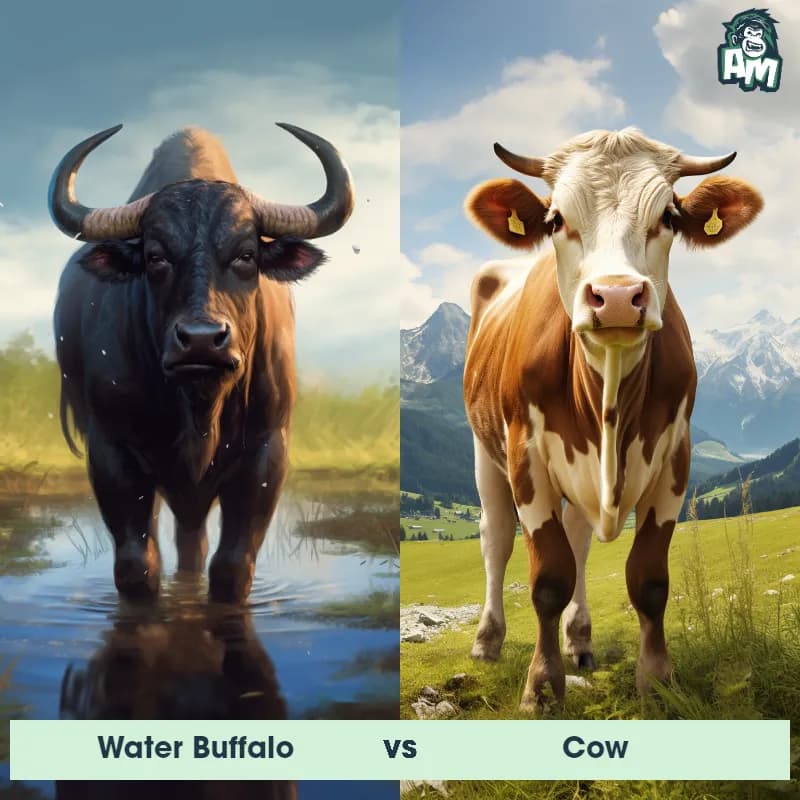 Water Buffalo vs Cow - Animal Matchup Water Buffalo vs Cow - Animal Matchup
