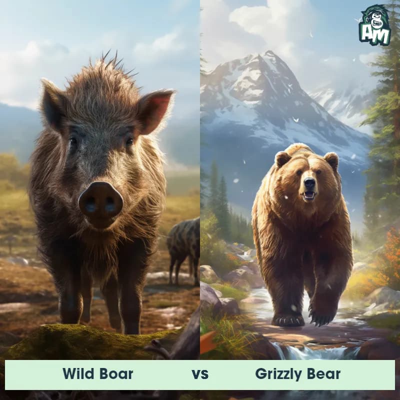 Wild Boar vs Grizzly Bear - Animal Matchup Wild Boar vs Grizzly Bear - Animal Matchup