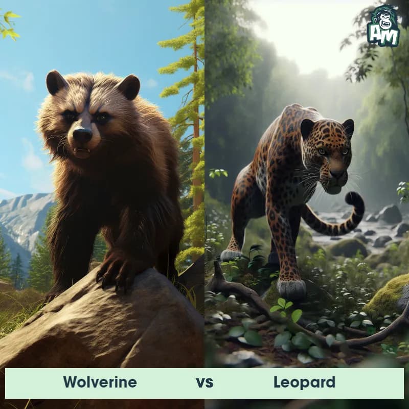 Wolverine vs Leopard - Animal Matchup Wolverine vs Leopard - Animal Matchup