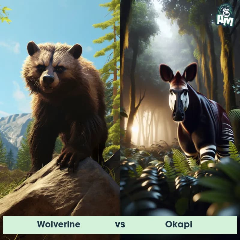 Wolverine vs Okapi - Animal Matchup Wolverine vs Okapi - Animal Matchup
