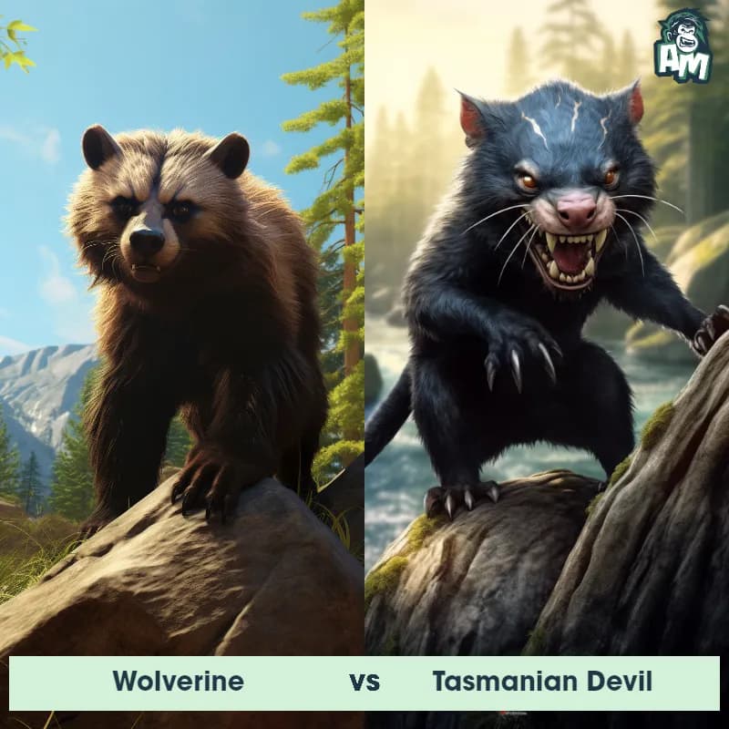 Wolverine vs Tasmanian Devil - Animal Matchup Wolverine vs Tasmanian Devil - Animal Matchup