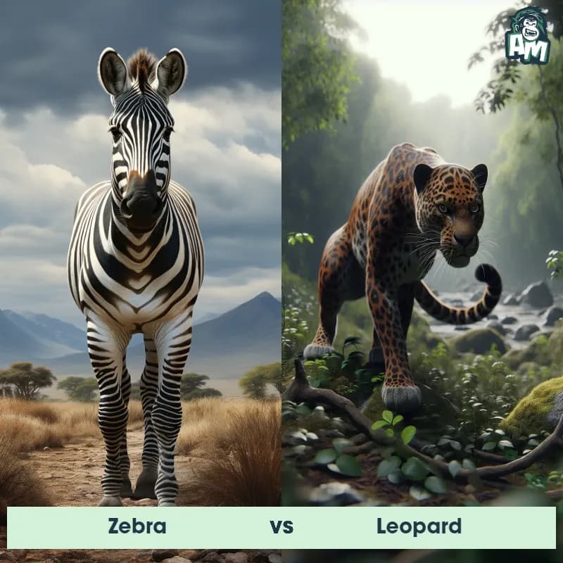 Zebra vs Leopard - Animal Matchup Zebra vs Leopard - Animal Matchup