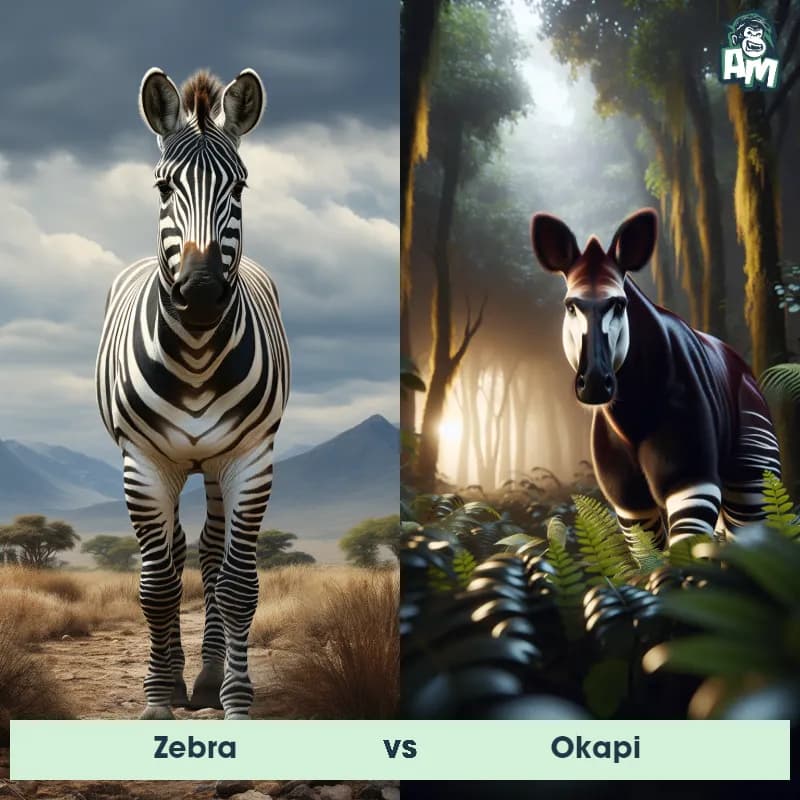 Zebra vs Okapi - Animal Matchup Zebra vs Okapi - Animal Matchup